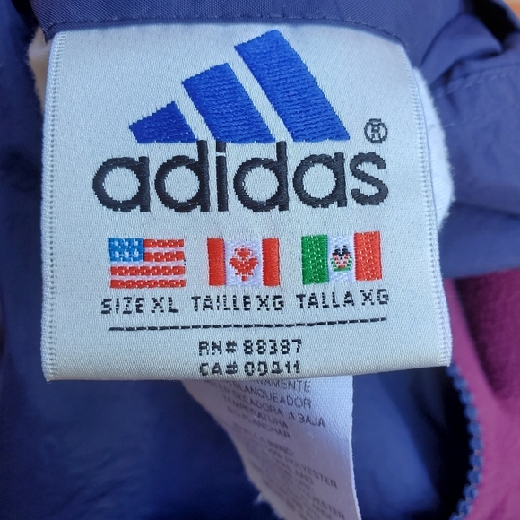 Vintage Adidas Jacket Coat Reversible Womens Size XL 90s - Picture 14 of 15